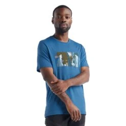 Icebreaker Mens Tech Lite II S/S Tee Forest Wall