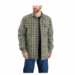Carhartt M Flannel Sherpa Lned Shirt Jkt